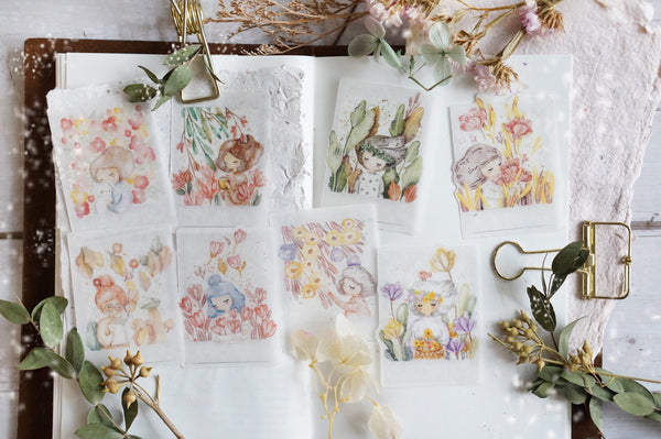 Floral Polaroid Stickers – Mushie Works
