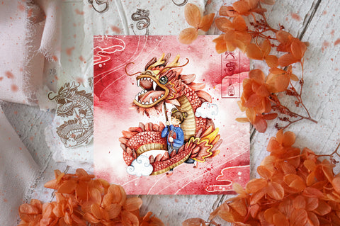 Dragon Dance Postcard