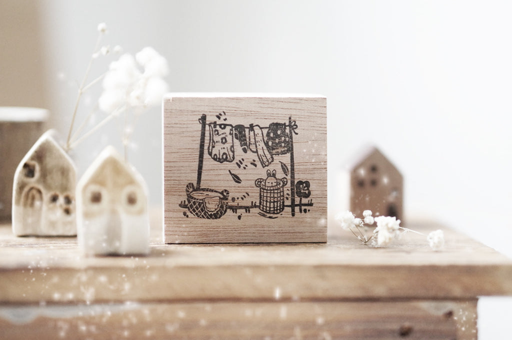 Black Milk Project Home Sweet Home Rubber Stamp - Laundry