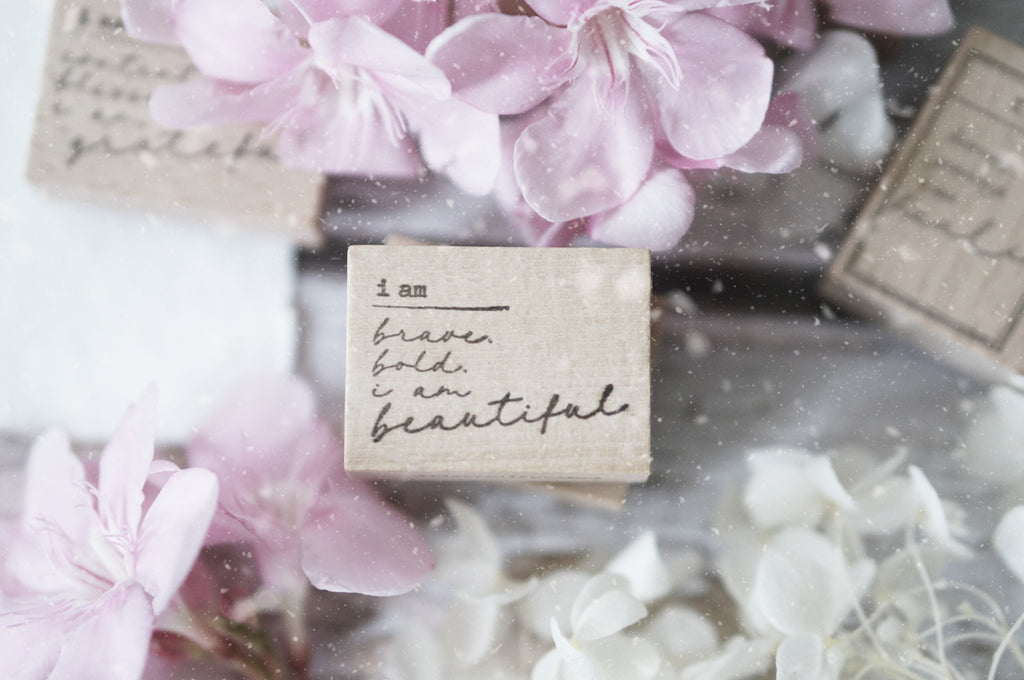 Black Milk Project Rubber Stamp - I Am Beautiful