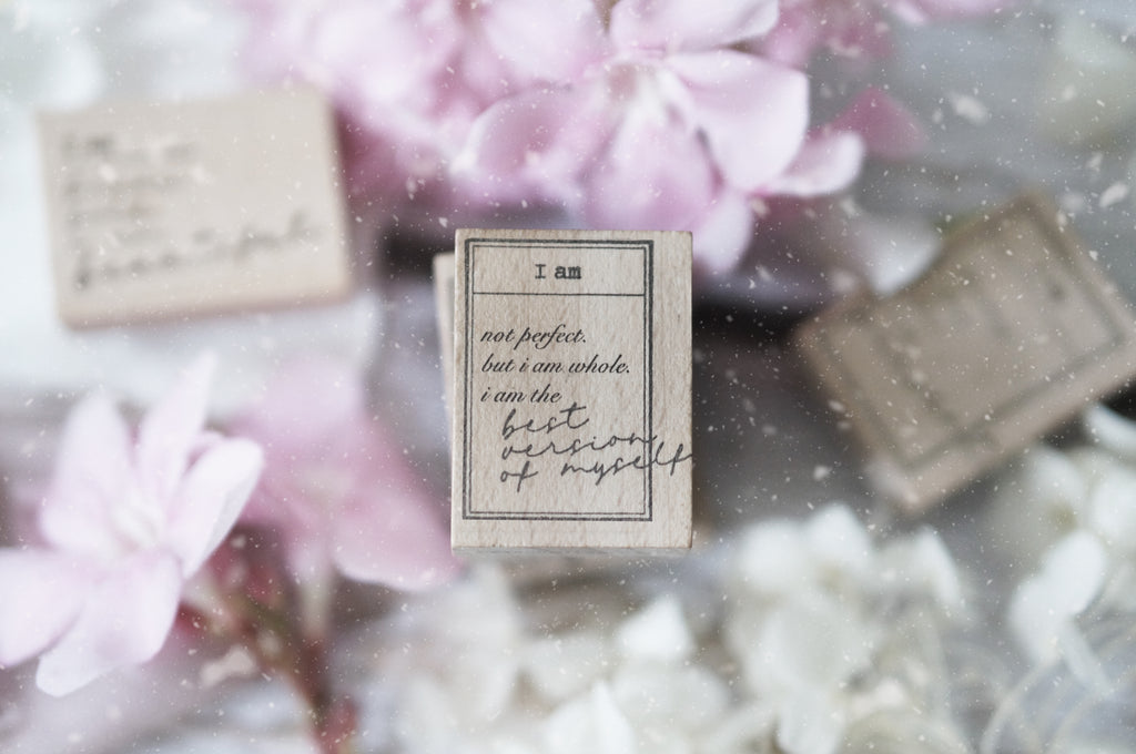 Black Milk Project Rubber Stamp - I Am The Best Version of Myself