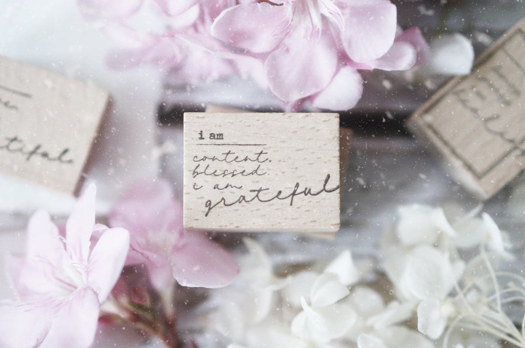 Black Milk Project Rubber Stamp - I Am Grateful