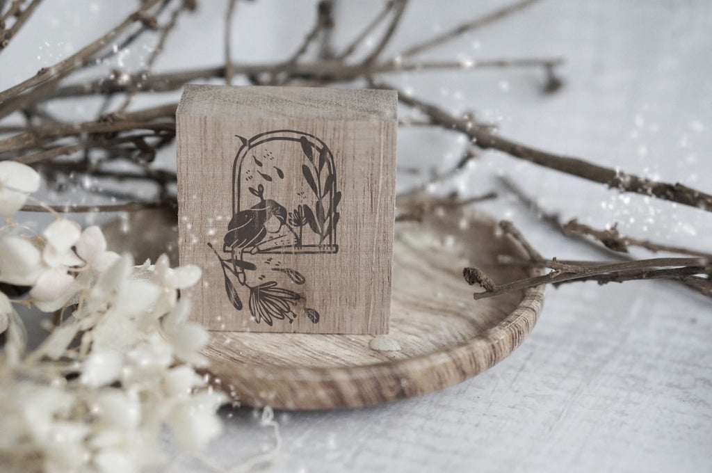 Black Milk Project Monochrome Girls Rubber Stamp - Window Sill