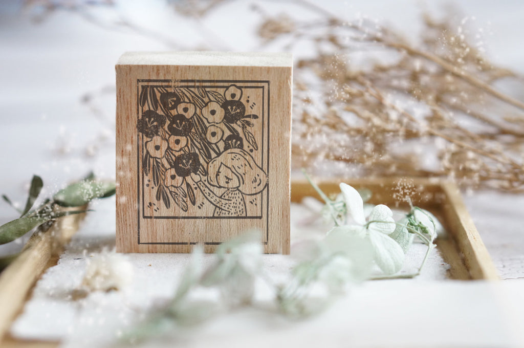 Black Milk Project Polaroid Rubber Stamp - Swinging Florals