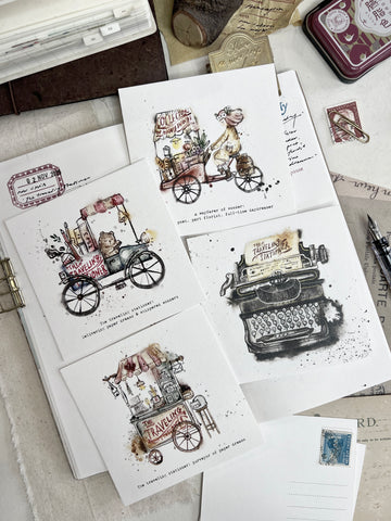 Traveling Stationer (Postcard)
