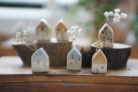 tiny ceramic house