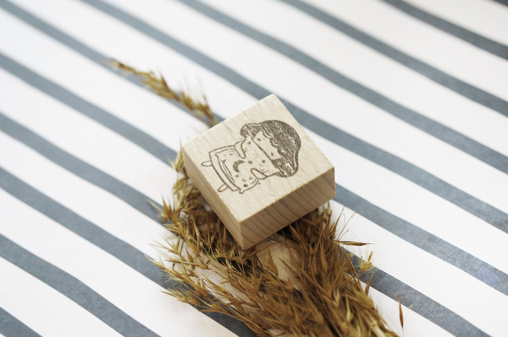 Black Milk Project Goodnight Rubber Stamp - Night Sky Pillow